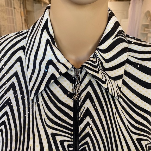 Vintage 1990's "Joseph Ribkoff" Zebra Print Blazer - Picture 7 of 11